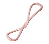 Milageto 8 Resistance Band Exercise Band Easy to Use Fullbody Pulling Rope for Fitness Strength Building Workout Travel Home Gym, Pink 25 lbs
