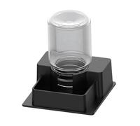 Milageto Automatic Reptile Water Feeder Feeding Accessories Decorative, Easy to Clean, Water Dispenser, Drinking Tool for Geckos, Black