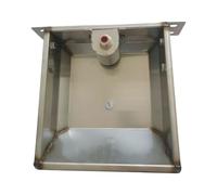 Milageto Automatic Sheep Waterer Bowl, Livestock Waterer,Versatile, Watering Trough Animal Drinker Stainless Steel for Horse Farm Dog, L 31cmx26cmx9.5cm