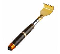 Milageto Back Scratcher Handheld Massager Stick Ox Material Non Slip Ergonomic Handle Easy to Carry Targeted Itch Relief Suitable for Home Office Giving, Luxury Telescopic