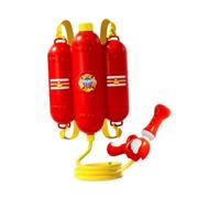 Milageto Backpack Water Spray Outside Play with Adjustable Straps Girls Toy Tank with Hose Spray for Backyard Lawn, Fire Extinguisher