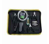 Milageto Badminton Stringer Complete Tool Kit For Racket String Repair Includes Flying Clamp Awl Repair Tools High-Strength Craft Portable Construction Suitable for Tournaments Training Maintenance
