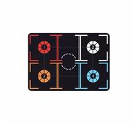 Milageto Basketball Training Pad Basketball Mat Dribbling Mat Agility With Numbered And Court Print Rubber For Traction And suitable for indoor skills beginner, 107cm 76cm 3.5mm