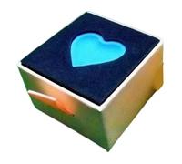 Milageto Billiard Cue Tip Chalk High Performance Professional Heart Shaped No Slip Gift Snooker Pool Cue Chalk for Women Men Gym Home, Blue