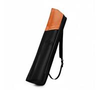 Milageto Billiard Nine Slot Pool Cue Bag Holder Carrier with Comfortable Shoulder Carry and Accessory Storage Suitable for Club Visits Team Matches Travel Between, Orange