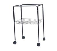 Milageto Bird Cage Stand Vanity Tray Iron Frame Multifunctional Simple Pet Cage Stand Perfume Tray for Laundry Bedroom Home Bathroom, Black