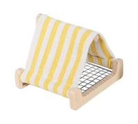 Milageto Bird Nest House Parrot Hanging Tent Hanging Hammock Sleeping Toy All Seasons Use Sturdy Bottom Easy to Clean for Lovebirds, Yellow