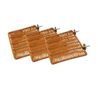 Milageto Bird Perch Stand Resting Board Gyms Sturdy Portable Playing Exercise Pet Supplies Accessories for Budgie Hamster Chinchilla, 3 Piece