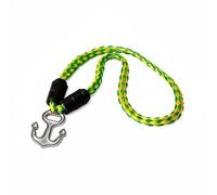 Milageto Boat Tow Rope with Anchor Hook Elastic Polyethylene Braided Cord Latex Core Quick Fasten Bungee Line Suitable for Watercraft Towing Activity