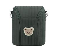 Milageto Breastmilk Bag Insulated Tote Portable Carrying Case Breastmilk Storage Container Organizer for Work Home, Green