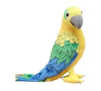 Milageto Budgerigar Toy Stuffed Animal Toy Small Bird Parrot Toys Home Decoration 19.69inchx10.24inch Gift for Girls Boys, Yellow Green Blue