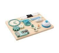 Milageto Busy Board Sensory Switch Toy Early Learning Fine Motor Skills, with Switch Latch for Birthday Travel, Activities, Airplane
