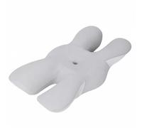 Milageto Butterfly-Shaped Cervical Support Pillow Ergonomic Cervical Pillow with Central Opening Contoured for Overnight, Guest Room, Gray