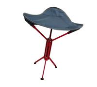 Milageto Camping Stool Slacker Chair Footrest Foot Rest Portable Folding Stool Small Foldable Chair for Outdoor Painting Fishing Beach, Red Dark Blue