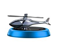Milageto Car Air Freshener Helicopter Ornament Solar Energy Car Perfume Diffuser for Office Decor, Blue