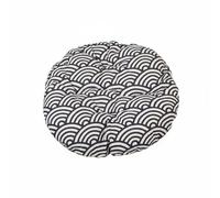 Milageto Cat Bed Sleeping Pad Reversible Cushion Mat PP Filling Breathable Round Structure Suitable for Pets Cat Beds Home Settings, Blue, 35CM