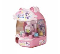 Milageto Cat Claw Machine Pink-Toned Small Grabber Machine Hand-Eye Coordination Prize Dispenser Game, Pink