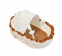 Milageto Cat Cooling Cradle Pet Bed Cat Hammock Cat Lounger Cat Nest With Relaxing Rocking Shape Semi Enclosed Calm Space Breathable Cooling Surface Removable, French Cat Bed