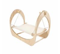 Milageto Cat Hanging Bed Hammock Lounger Perch Cradle With Smooth Panels And Soft To Reduce Floor Clutter Suitable For Indoor Cats Modern Homes 52x30x40cm