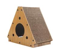 Milageto Cat House Cat Scratching Pad Practical Triangle Furniture Protection Pet Supplies for Indoor Cats Scratch Condo for