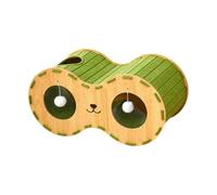 Milageto Cat Scratcher Lounge Bed,Cat House with Ball Toy, Interactive Claw Toy Cat Hideaway Cave Scratching Pad for Kitty Play Tunnel, Green