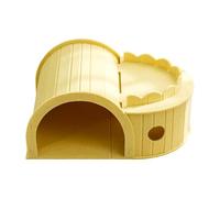 Milageto Cat Tunnel Toy Hiding Tunnel Scratching Pad Scratch Resistant Interactive Scratching Nest Kitten Toy Cat Nest for Resting, Yellow