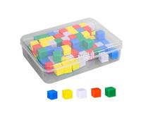 Milageto Centimeter Cubes Set of 100 Math Learning Counting Cubes Educational Toys Manipulatives 1cm Blocks for Preschool Kindergarten