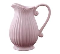Milageto Ceramic Pitcher Vase,Decorative Jug Vase Display Gift Plant Pot Flower Holder for Party Side Table Housewarming, Light Pink