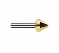 Milageto Chamfering Cutter Countersink Bit Deburring Tool Boring Bit Flute With Single Or Triple Flute For Smooth Cutting Suitable for stainless steel aluminum, 8.3mm-60deg, Titanium 3-Blade