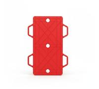 Milageto Children Balance Board Two Person Scooter Training With Easy Grip Side Handles Rolling Casters For Balance Skills Coordination Cooperative Play, Array, Red
