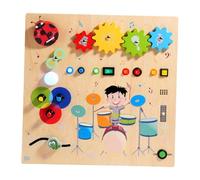 Milageto Children Busy Board Educational Learning Toys Fine Motor Skills,Life Skills,Sensory Toy,Wood Sensory Board for Preschool Kids