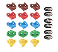 Milageto Children Climbing Rocks Climbing Holds Rock Grips Handholds Foot Holds With Textured Surface And 6 Fastening Straps suitable for youth activity