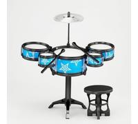 Milageto Children Percussion Practice Drum Kit Set Drum Set Toy Cymbal Stool Educational Music Toy Realistic Sound Easy Assembly suitable for kids home recreation