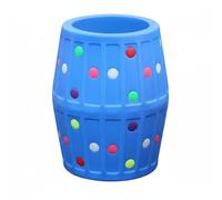 Milageto Children Sensory Barrel Foam Barrel Toy Soft Padded Tunnel Play Roller Crawling Climbing For Balance And Body Awareness Suitable for preschool daycare, Blue