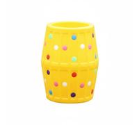 Milageto Children Sensory Barrel Foam Barrel Toy Soft Padded Tunnel Play Roller Crawling Climbing For Balance And Body Awareness Suitable for preschool daycare, Yellow