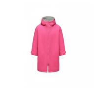 Milageto Children Surfing Cape Hooded Changing Robe Swim Coat Surf Poncho Towel With Zipper Closure Soft Lined Wind Blocking Cotton Velvet suitable for coastal, Pink Grey, S