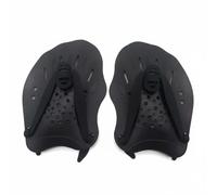 Milageto Children Training Paddle Swim Hand Paddles Stroke Hand Fins With And Silicone Construction Suitable for focus dryland to pool transition training plans groups , Black , Adult