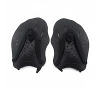 Milageto Children Training Paddle Swim Hand Paddles Stroke Hand Fins With And Silicone Construction Suitable for focus dryland to pool transition training plans groups , Black , Child