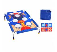 Milageto Children's Tossing Game Board Lightweight Beanbag Toss Game with Storage Bag Simple to Assemble Freestanding Target Toss Board with Beanbags