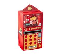 Milageto Chinese New Year Red Envelope Lucky Money Pocket ATM Shaped Hongbao Unique Cartoon Red Packet for Holiday Graduation, Horse