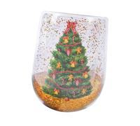 Milageto Christmas Tree Glass Cup Xmas Glass Cup Gifts for Holiday Season and Winter Coffee Mug Drinking Glass for Festive Home Office