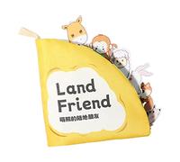 Milageto Cloth First Book Early Educational Memory Sensory Toy Rustling Sound for Car Airplane Toys Toddlers Newborn Infants, Land Friend
