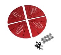 Milageto Cole Jaw Set with Accessory Kit for Bowl Turning Practical Workholding Carpentry Wood Lathe Chucks Woodworkings Tools, Red