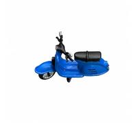 Milageto Collectible Miniature Vintage Motorcycle | old school Silhouette, Highly Detailed Wheels, 1/64 Scale Motorcycle, for Dioramas, Blue