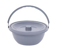 Milageto Commode Chamber Pot Bedpan Potty Practical with Lid Portable Toilet Bucket Urinal for Male Female Kids Elderly Travel Camping