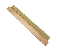 Milageto Concrete Broom Finishing Tool Nylon Bristles Comfort Convenience Wood Backed Masonry Broom for Cleaning Hard Floors Yards