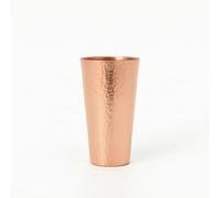 Milageto Copper Beverage Container Copper Cup Copper Mug Copper Drinking Vessel Hammered Handmade Craft with Stable Narrow Base Suitable for Office Desk Home Kitchen Restaurant Table, 200ml