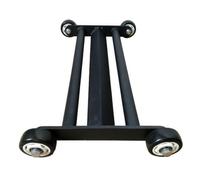 Milageto Core Training Apparatus with Frame Non-Folding Abdominal Wheel with Crossbars Sturdy Stomach Exercise Wheel for Personal Trainers
