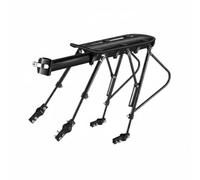 Milageto Cycle Rear Cargo Rack Adjustable Support Rods Rear Bike Rack Raised Side Rails