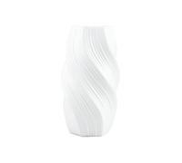 Milageto Decorative Vase Modern Vase Resin Vase Flower Holder 13x13x24.8cm | Sculptural Lines, Sleek Textured, Body Open Top Personalised Ornaments For Botanical Bedroom Console Table Office Decor
